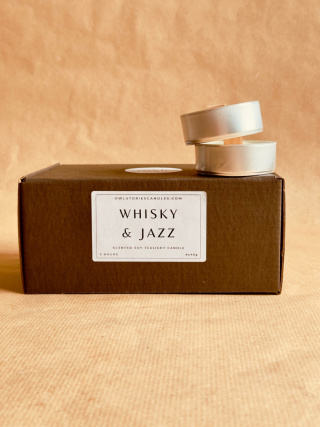 Tealight Whisky & Jazz zestaw 6szt